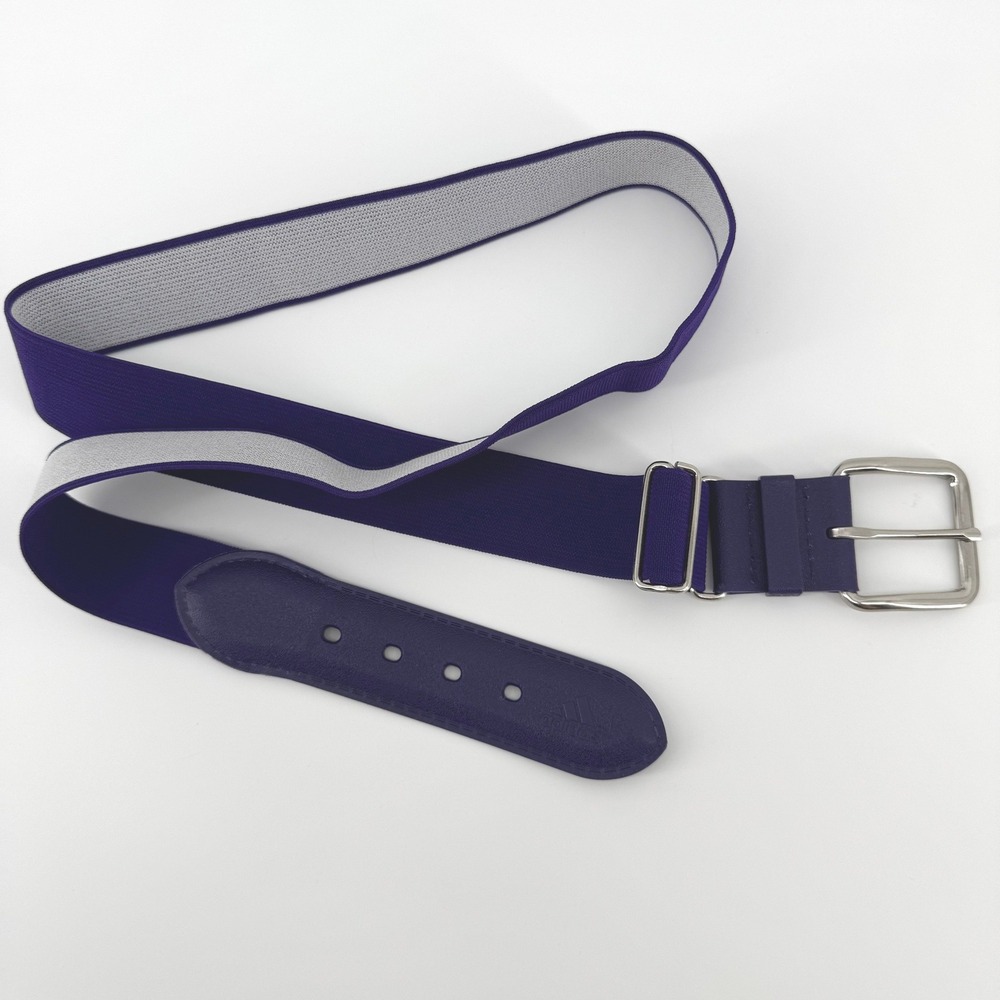 Adidas Baseball Softbal Belt Men Women OS Purple Elastic Adj Athletic 22 - 42 in